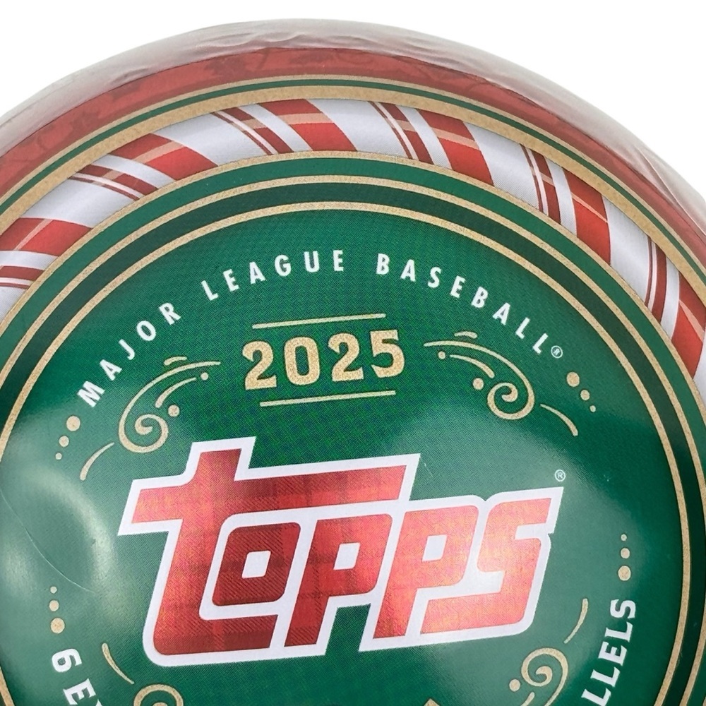 2025 Topps Holiday MLB Baseball Collector Tin Set NEW & SEALED - Picture 5 of 10